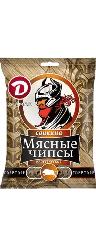 Чипсы классические из свинины Дымов