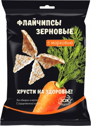 Флайчипсы зерновые с морковью