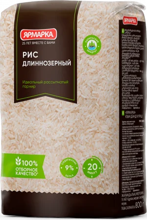 Крупы Рис длиннозерный Ярмарка