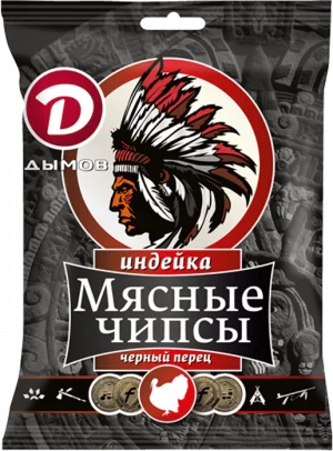 Чипсы из индейки Дымов с черным перцем